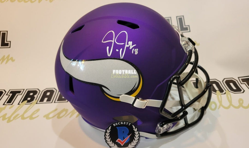 minnesota vikings speedflex helmet Justin Jefferson Autographed Minnesota Vikings Helmet – FootballCollectible.com
