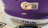 Autographed Full Size Helmets Justin Jefferson Autographed Minnesota Vikings Helmet
