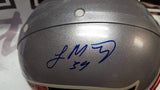 Autographed Full Size Helmets Laurence Maroney Autographed Patriots Proline Helmet