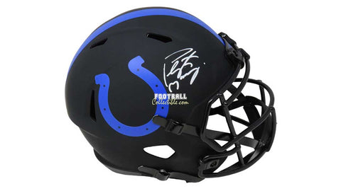 Autographed Full Size Helmets Peyton Manning Autographed Eclipse Indianapolis Colts Helmet