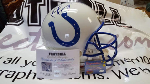 Autographed Full Size Helmets Peyton Manning Autographed Full Size Proline Helmet