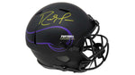 Autographed Full Size Helmets Randy Moss Autographed Minnesota Vikings Eclipse Helmet