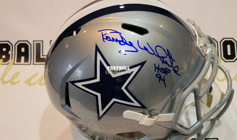 Autographed Full Size Helmets Randy White Autographed Dallas Cowboys Helmet