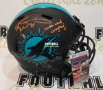 Autographed Full Size Helmets Ricky Williams Autographed Eclipse Miami Dolphins Helmet with Smoke Weed Everyday Inscription