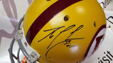 Autographed Full Size Helmets Robert Griffin III Autographed Full Size Throwback Helmet