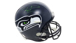 Autographed Full Size Helmets Russell Wilson Autographed Seattle Seahawks Helmet