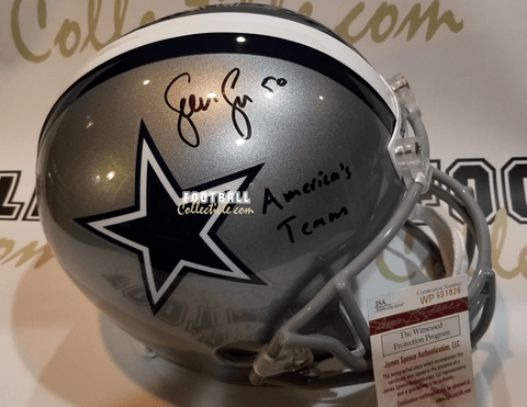 Autographed Full Size Helmets Sean Lee Autographed Dallas Cowboys Helmet