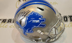 Autographed Full Size Helmets T J Hockenson Autographed Authentic Detroit Lions Helmet