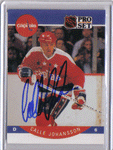 Autographed Hockey Cards Calle Johansson Autographed Hockey Card