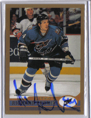 Autographed Hockey Cards Richard Zednik Autographed Hockey Card