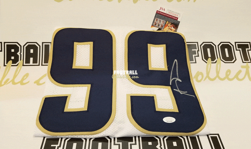 footballcollectible Aaron Donald Autographed Los Angeles Rams Jersey