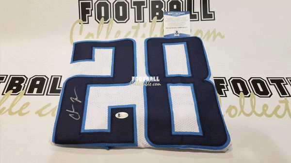 footballcollectible Derrick Henry Autographed Tennessee Titans Jersey