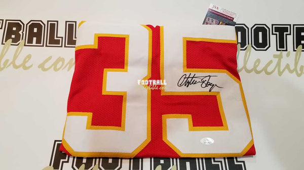 Christian Okoye Autographed Kansas City Chiefs Football Jersey JSA