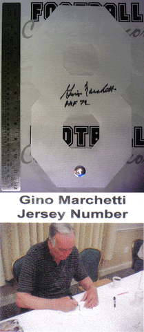 Autographed Jerseys Gino Marchetti Autographed White Jersey Number