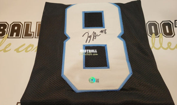 Muhsin Muhammad Signed Custom Carolina Panthers Jersey Beckett COA