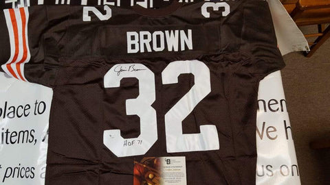 Autographed Jerseys Jim Brown Autographed Cleveland Browns Jersey