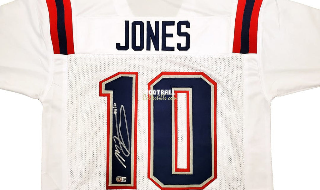 mac jones signed jersey patriots