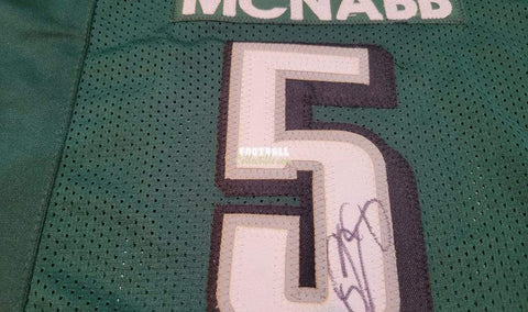 eagles-qb-legends-framed-autographed-green-jersey – Midwest Memorabilia