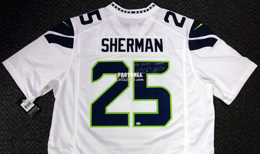 Richard Sherman Autographed Seattle Seahawks Jersey –