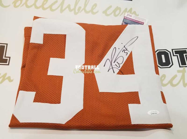 Autographed/Signed Ricky Williams Miami White Football Jersey JSA