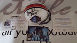 Autographed Mini Helmets Barry Sanders Autographed Hall of Fame Mini Helmet
