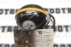 Autographed Mini Helmets Ben Roethlisberger Signed Steelers Mini Helmet