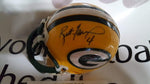 Autographed Mini Helmets Brett Favre Autographed Green Bay Packers Mini Helmet