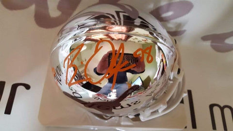 Autographed Mini Helmets Brian Orakpo autographed Texas Longhorns Chrome Helmet