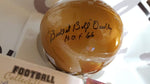 Autographed Mini Helmets "Bullet" Bill Dudley Autographed 1950s Gold Mini Helmet