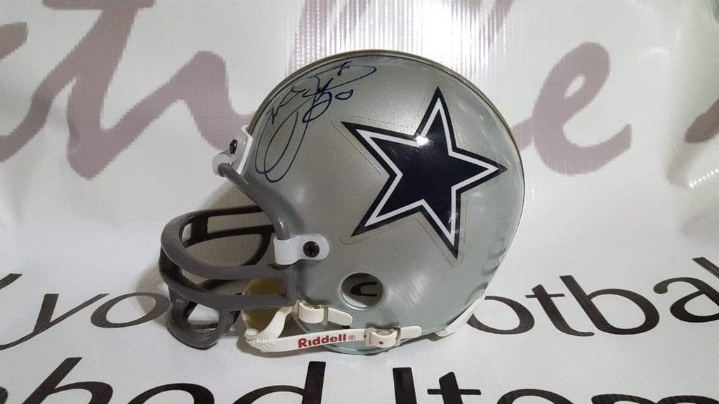 cowboys emmiyt smith helmet Emmitt Smith Autographed Cowboys Mini Helmet (JSA)