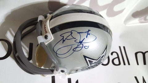 Emmitt Smith Autographed Cowboys Mini Helmet –