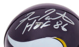 Autographed Mini Helmets Fran Tarkenton Autographed Minnesota Vikings Mini Helmet