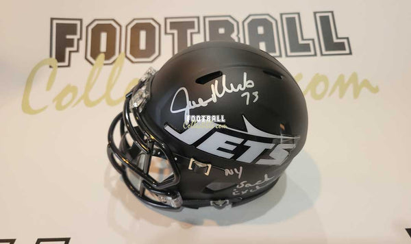 Joe Klecko Autographed New York Jets Eclipse Mini Helmet –