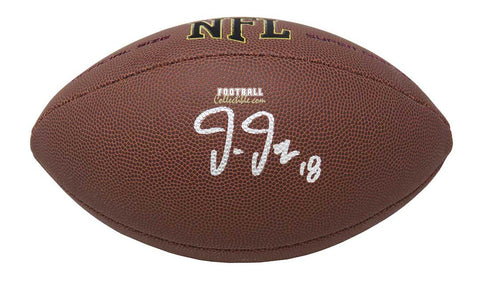 Autographed Mini Helmets Justin Jefferson Autographed Full Size Football