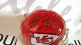 Autographed Mini Helmets Larry Johnson Autographed Kansas City Chiefs Mini Helmet