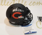 Autographed Mini Helmets Mike Singletary Autographed Chicago Bears Eclipse Mini Helmet