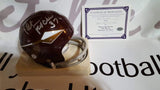 Autographed Mini Helmets Pat Fischer Autographed Washington Redskins Arrow Style, 2 Bar, Mini Helmet