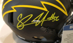 Autographed Mini Helmets Shawne Merriman Autographed San Diego Chargers Mini Helmet