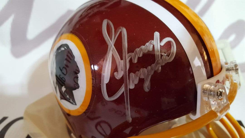 Sonny Jurgensen Signed Washington Redskins Logo Football HOF