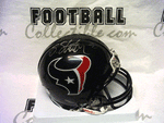 Autographed Mini Helmets Steve Slaton Autographed Texans Mini Helmet