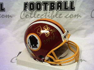 Autographed Mini Helmets Timmy Smith Autographed Washington Redskins Mini Helmet