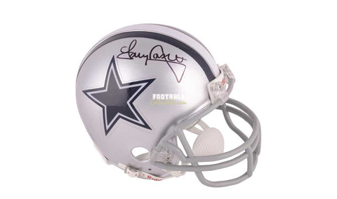 Autographed Mini Helmets Tony Dorsett Autographed Dallas Cowboys Mini Helmet