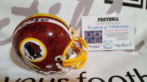 Autographed Mini Helmets Washington Redskins 2006 Team Autographed Mini Helmet. Signed by 10 Players