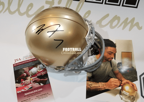 Autographed Mini Helmets Will Fuller Autographed Notre Dame Mini Helmet