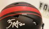 Autographed Mini Helmets Zach Moss Autographed Eclipse Buffalo Bills Mini Helmet