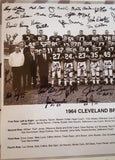 Autographed Photographs 1964 Cleveland Browns Team Signed 16" x 20" Photograph