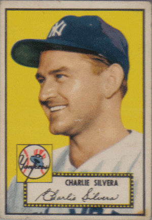 Baseball Cards Charlie Silvera 1952 Topps Rookie Baseball Card