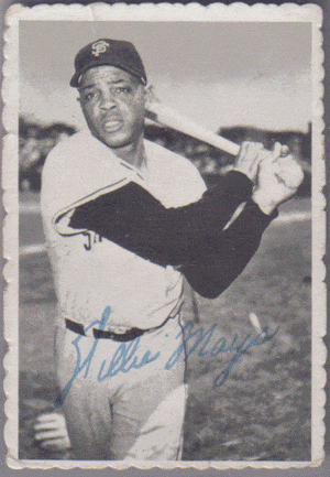 Willie Mays 1969 Topps Insert Baseball Card. –