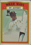 Baseball Cards Willie Mays 1971 Topps In Action Card