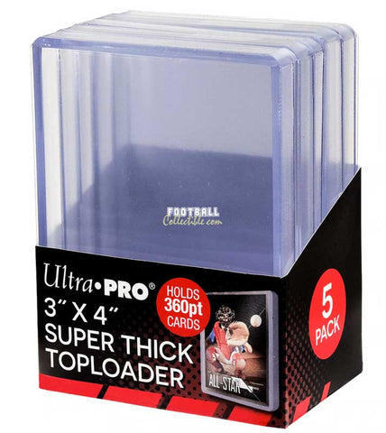 Display Cases Ultra Pro Super Thick 360 pt Toploader 3" x 4"